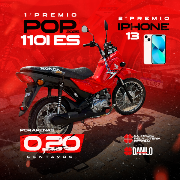 POP 110i zero quilometros e IPHONE 13 novo